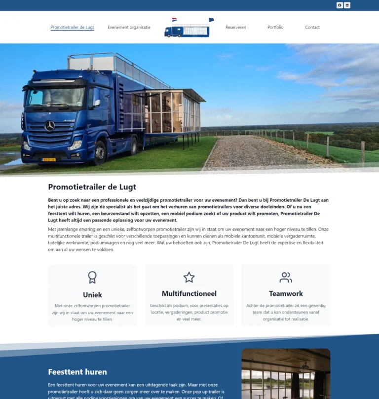 Promotietrailer-website